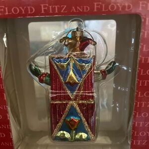 Fitz and Floyd Festive Jester Ornament with Red and Blue